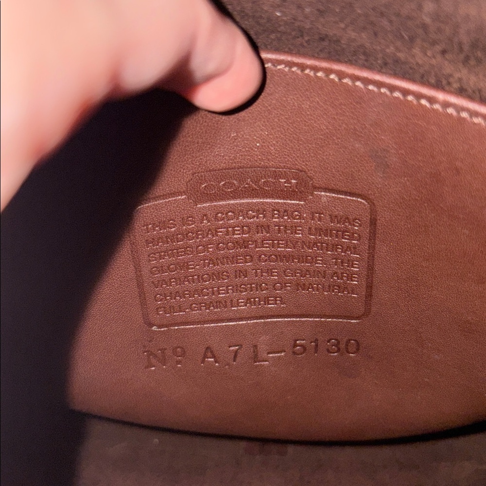 Vintage coach brown leather crossbody - Picture 12 of 12